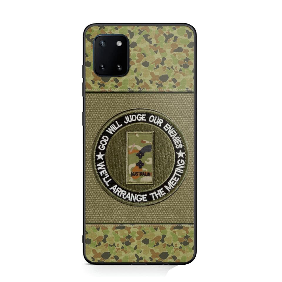DH Personalized Australian Soldier/Veterans Phone Case Printed HQ2707