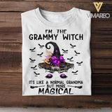 Personalized I'm The Grammy Witch, It's Like A Normal Grandma But More Magical Tshirt Printed NQVQ1608