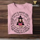 Personalized September Girl The Soul Of A Witch The Fire Of Lioness The Heart Of Hippie Tshirt Printed QTDT1508