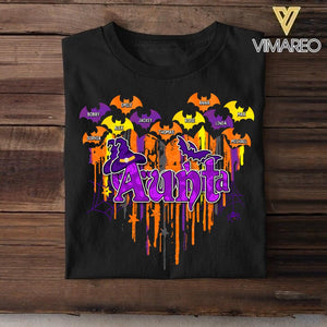 Personalized Halloween Aunt Or Grandma Kid Name Tshirt Printed QTDT1708