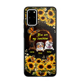 Personalized You are My Sunshine Sunflower Dog Paw Phone Case Printed 22AUG-MA23