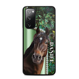 Personalized Horse Lover Sparkling Phone Case Printed 22AUG-HY24