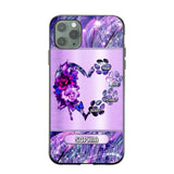 Personalized Heart Dog For Dogs Lover Sparkling Phone Case Printed NQDT2508