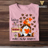 Personalized Being A Grandma Makes My Life Complete Kid Name Tshirt Printed QTVQ2908