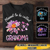 Personalized Blessed To Be Call Color Tshirt Printed QTVQ3008