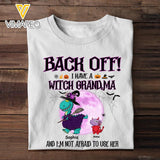 Personalized I have a witch grandma Halloween Kid Tshirt Printed QTDT3008
