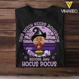 Personalized Wine Girl Halloween Tshirt Printed QTDT3108