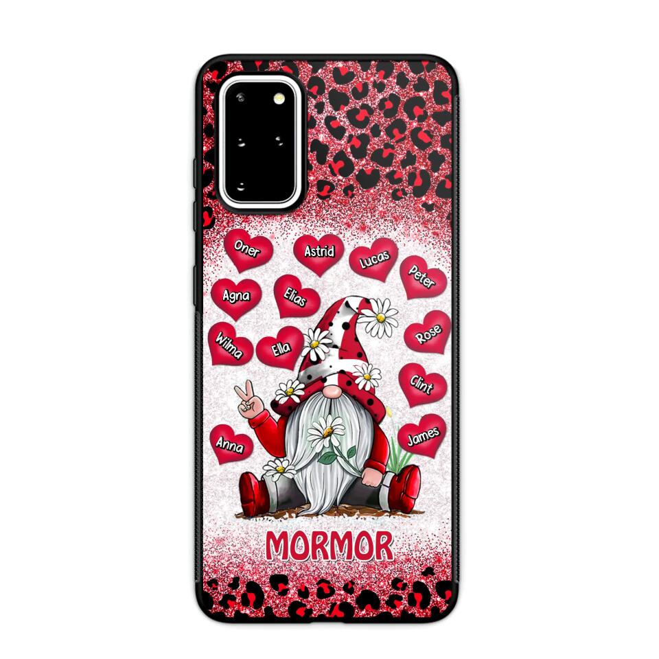 Personalized Grandma Danish Flag Gnome Art Phone Case Printed 22SEP-DT05