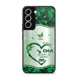 Personalized German Grandma Kid Heart Sparkling  Color Phone Case Printed 22SEP-DT06