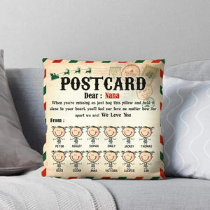 Personalized Postcard Dear Grandma Nana We Love Your From Kid Name Pillow Printed QTVQ0709