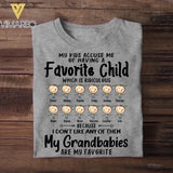 Personalized My Kids Accuse me of Having Favorite Child Grandbabies Kid Name Tshirt Printed QTVQ1009