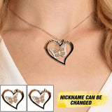 Personalized Blessed To Be Called Grandma Butterfly Nickname Necklace Printed QTDT1309