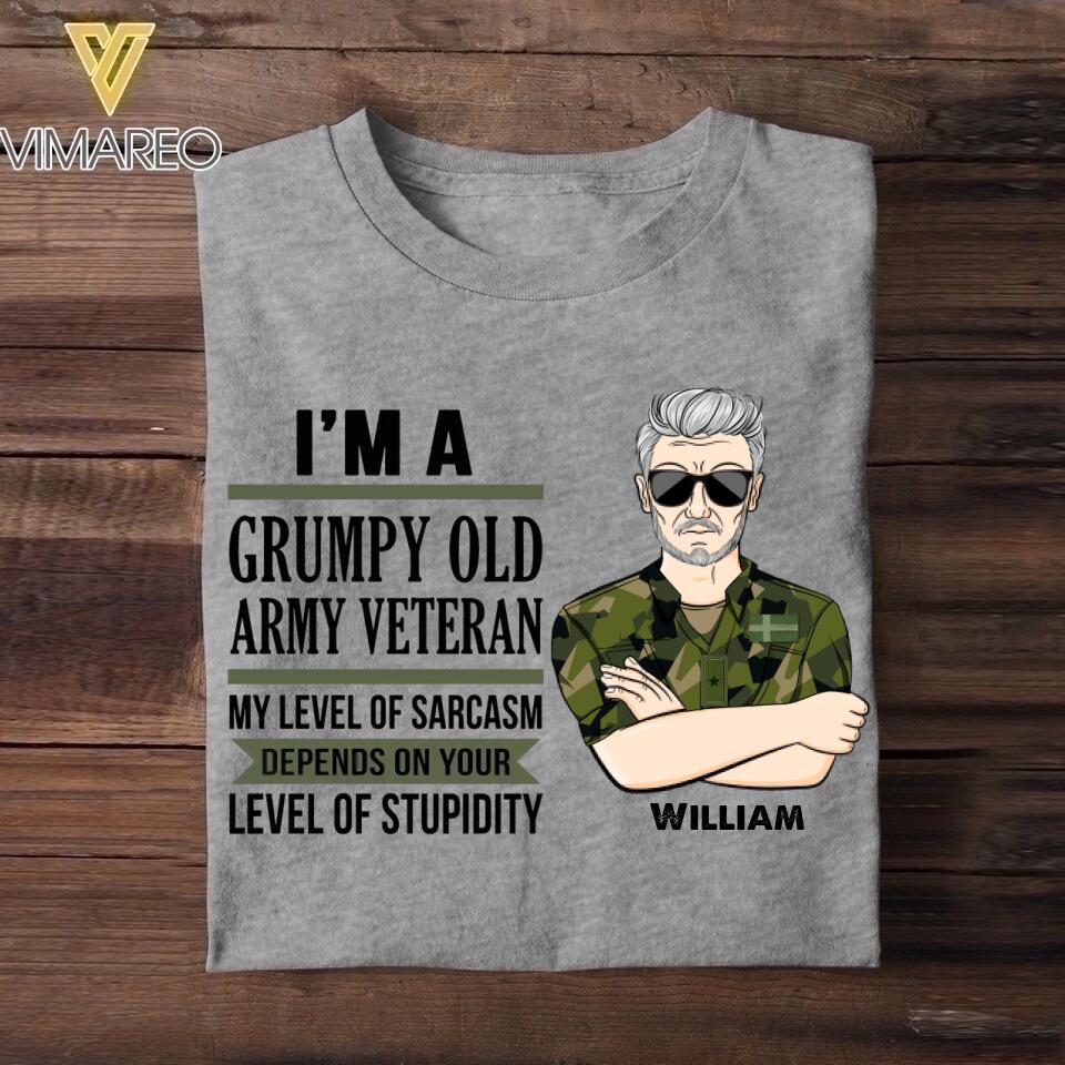Personalized Swiss Veteran/Soldier Tshirt Printed 22SEP-HY13