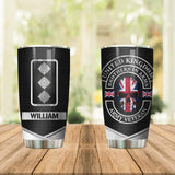 Personalized United Kingdom Brothers In Arms UK Solider/ Veteran Tumbler Printed QTDT1409
