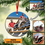 Personalized Image German Dachdecker Christmas Wood Ornament Printed 22SEP-HY26