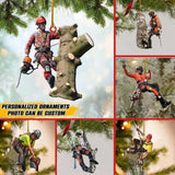 Personalized Image Arborist Christmas Wood Ornament Printed 22SEP-HQ27