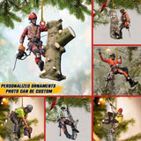 Personalized Image Arborist Christmas Wood Ornament Printed 22SEP-HQ27