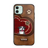 Personalized Dog Lover Caro Color Phone Case Printed 22OCT-MA10