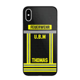 Personalized German Firefighter Phone Case Printed 22OCT-DT10