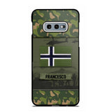 Personalized Norwegian Veterans/Soldier Camo Phone Case Printed 22OCT-HQ14