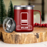 Personalized Swiss Veteran Laser Handle Cup Printed 22NOV-DT03
