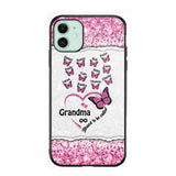 Personalized Blessed To Be Called Grandma Nana Mommy Butterfly Kid Name 3D Printed Phonecase 22NOV-HQ04