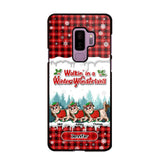 Personalized Walkin' In A Winter Wonderland Meowy Catmas Cat Lovers Caro Snow 3D Printed Phonecase 22NOV-DT04
