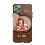 Personalized Cat Mom I Love Cat 3D Printed Phonecase 22NOV-HQ08