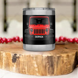 Personalized Jeep Lovers 3D Printed Rambler 10oz Lowball 22NOV-HQ09