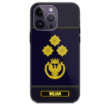 Personalized Italian Police Rank Phonecase 22NOV-HQ12