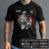 Personalized Canadian Solider/ Veteran Rank Flag Tshirt Printed 22NOV-DT14