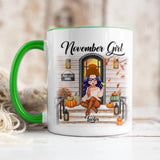 Personalized I'm November Girl Autumn Printed Accent Mug 22NOV-DT18