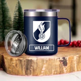Personalized Austrian Firefighter Laser Handle Cup Printed 22NOV-HY21