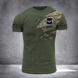PERSONALIZED UK ARMY RANK CAMO 3D TSHIRT PRINTED QTDT2811