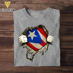 Personalized Puerto Rico State Tshirt Printed QTDT3011