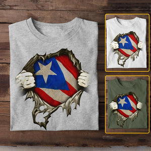 Personalized Puerto Rico State Tshirt Printed QTDT3011