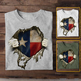Personalized Texas State Tshirt Printed QTDT3011