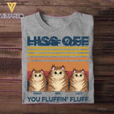 Personalized Fluff You Hiss Off Cat Lovers Christmas 3D Printed Tshirt QTDT0212