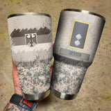 Personalized German Solider/ Veteran With Camo Rank Flag Tumbler 30oz Printed 22DEC-DT10