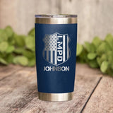 Personalized Los Angels  Police With Name laser Tumbler Printed QTDT1212