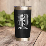 Personalized New York Police With Name Laser Tumbler Printed QTDT1212