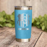 Personalized Chicago Police With Name Laser Tumbler Printed QTDT1212