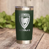 Personalized French Police With Name Laser Tumbler Printed QTDT1212