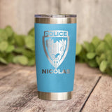 Personalized French Police With Name Laser Tumbler Printed QTDT1212