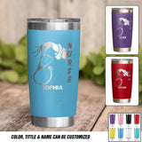 Personalized Nurse Tittle Laser Tumbler Printed QTHY1312
