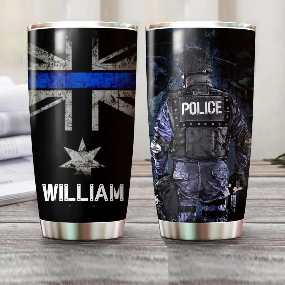 Personalized Australian Police Tumbler Printed QTHQ1412