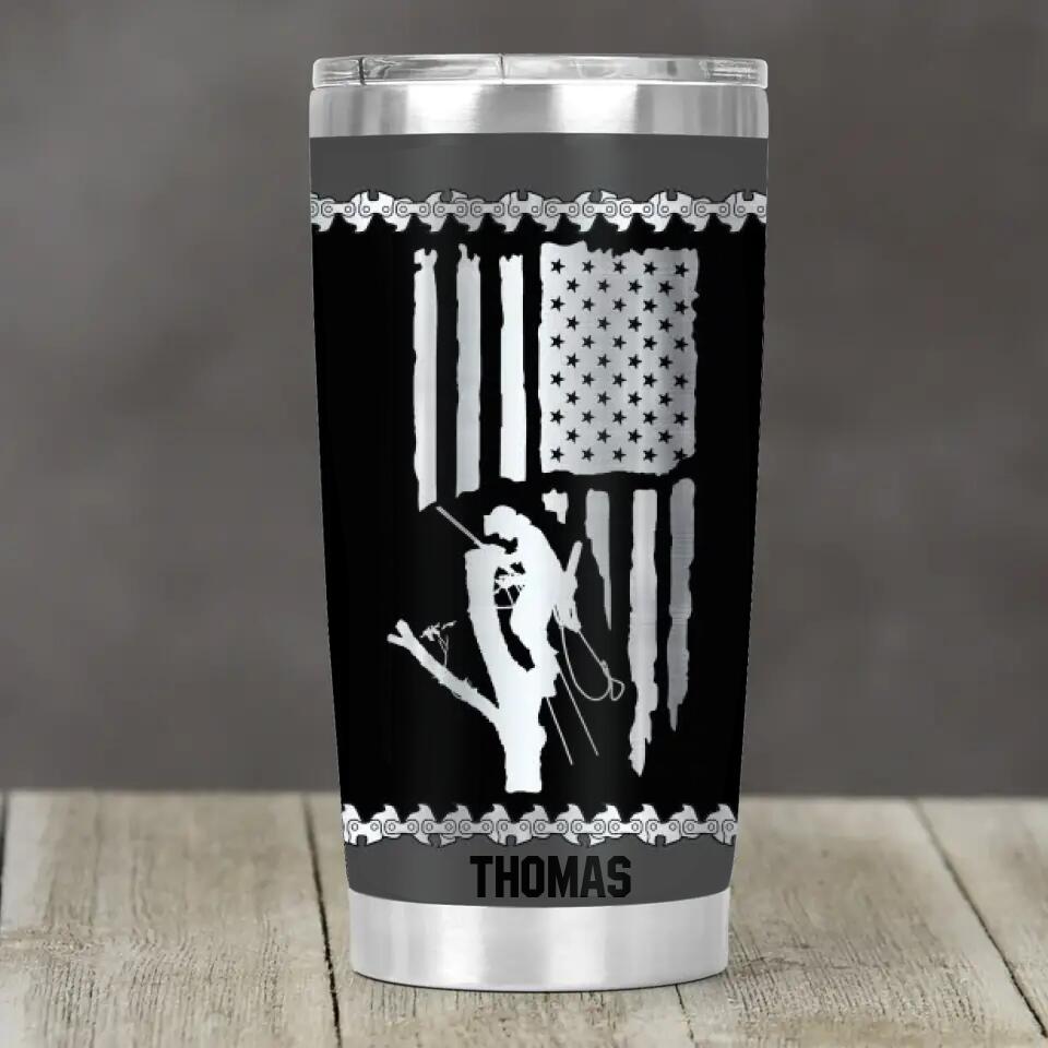 Personalized Arborist Tumbler 20Oz Printed 22DEC-HY15