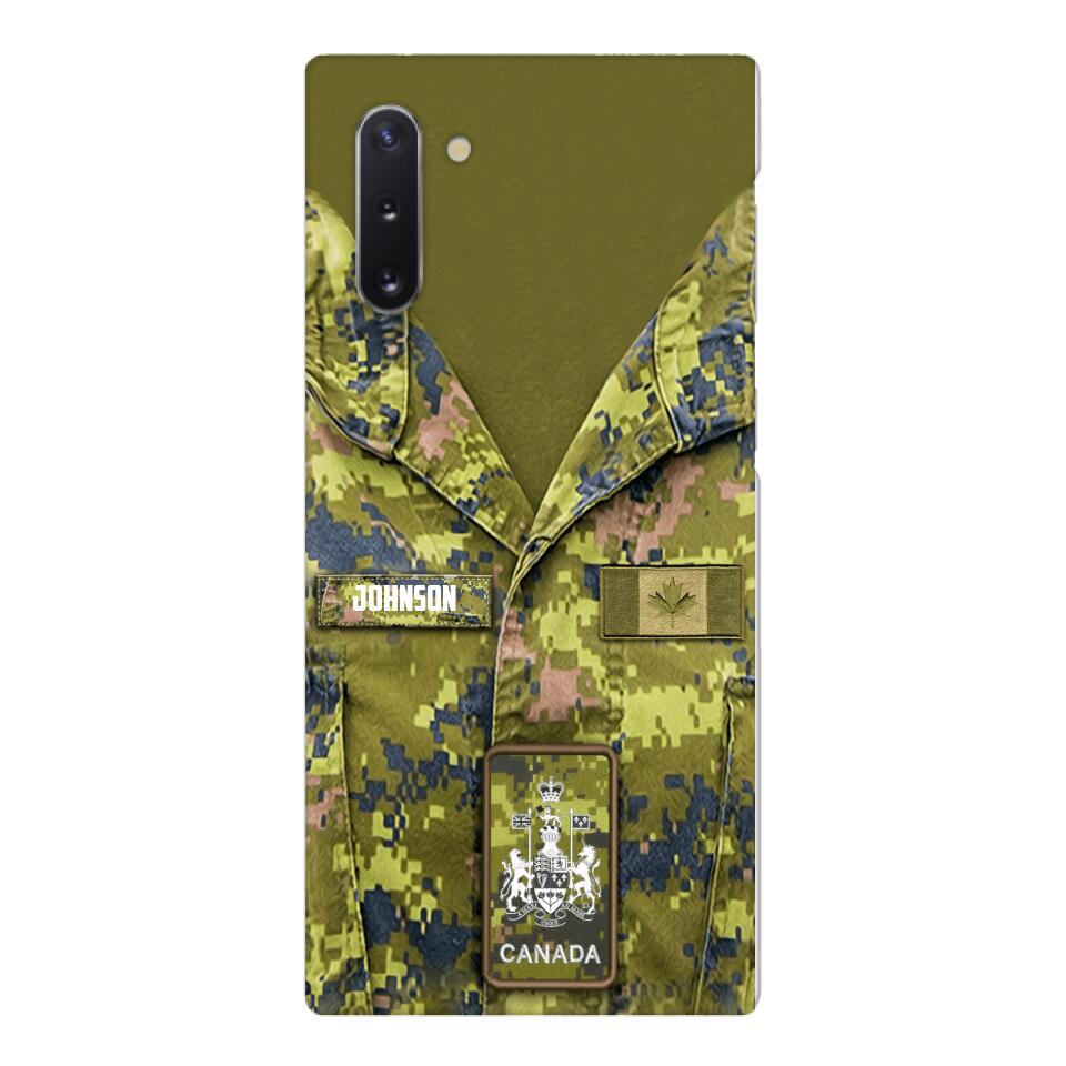 Personalized Canadian Soldier Camo Phone Case Printed 22MAR-HQ19