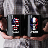 Personalized My Home My Blood Black Mug Printed QTHQ1612
