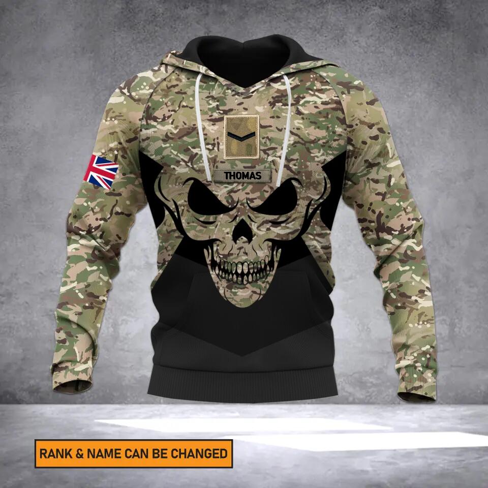 Personalized British Veteran/Soldier Camo Hoodie 3D Printed 22DEC-HY22